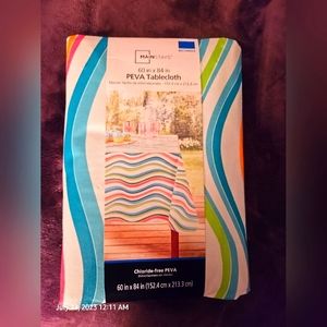 Mainstays PEVA 60X84 Rectangle Tablecloth